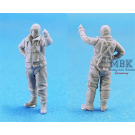 WW2 US Bomber Crew on the ground 1:72 Figure 