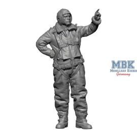 WW2 US Bomber Pilot + Crew on the ground 1:72 Figure 