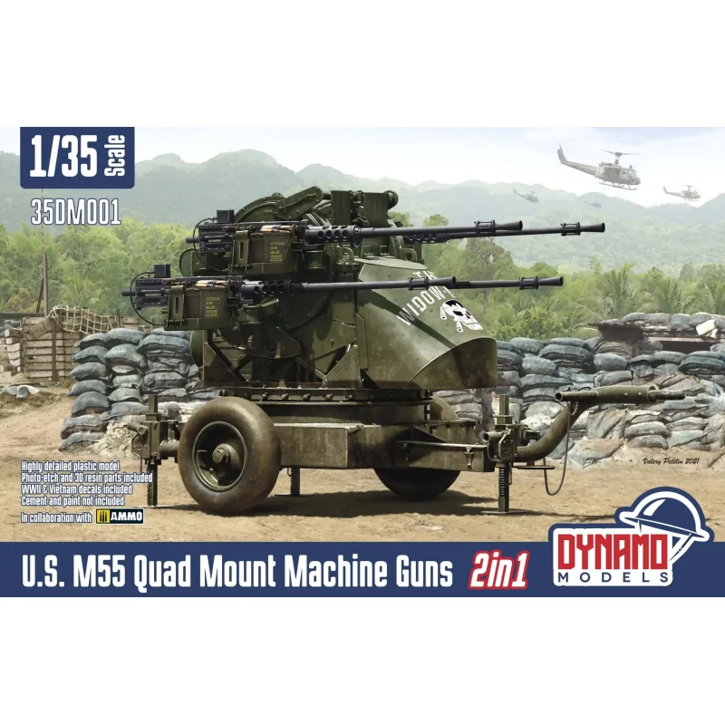 U.S. M55 Quad Mount Machine Guns 