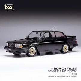 VOLVO 240 TURBO CUSTOM 1986 BLACK Die-cast 