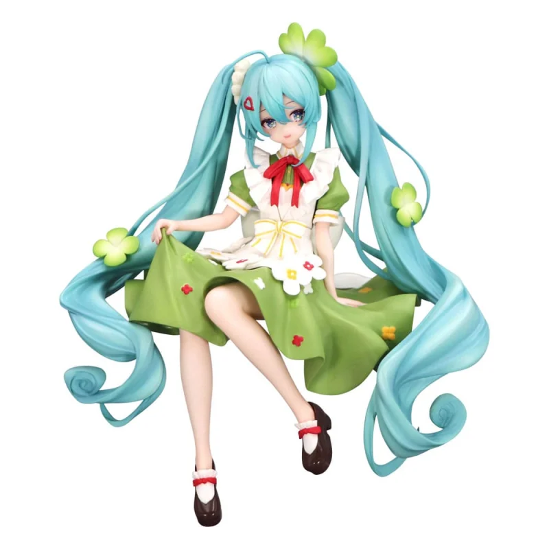 Hatsune Miku PVC statuette Noodle Stopper Flower Fairy Clover 15 cm Figurine 