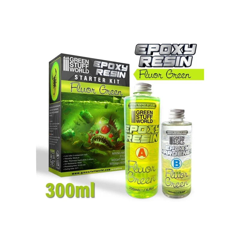 EPOXY RESIN - FLUOR GREEN 