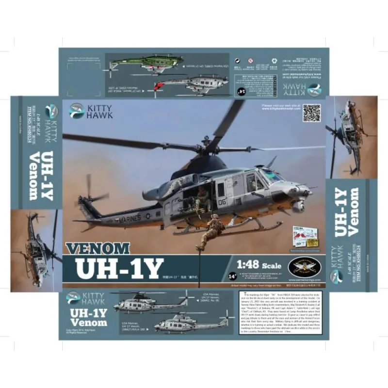 UH-1Y VENOM helicopter plastic model Helicopters model kit