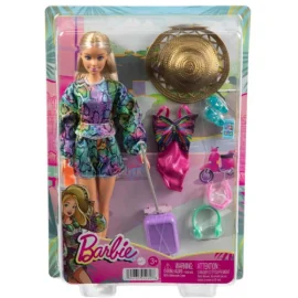 Mattel - Barbie Holiday Fun Summer Travel Blonde Doll And Accessories 