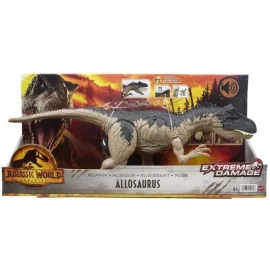 Mattel - Jurassic World Extreme Damage Roarin Allosaurus Figurine 