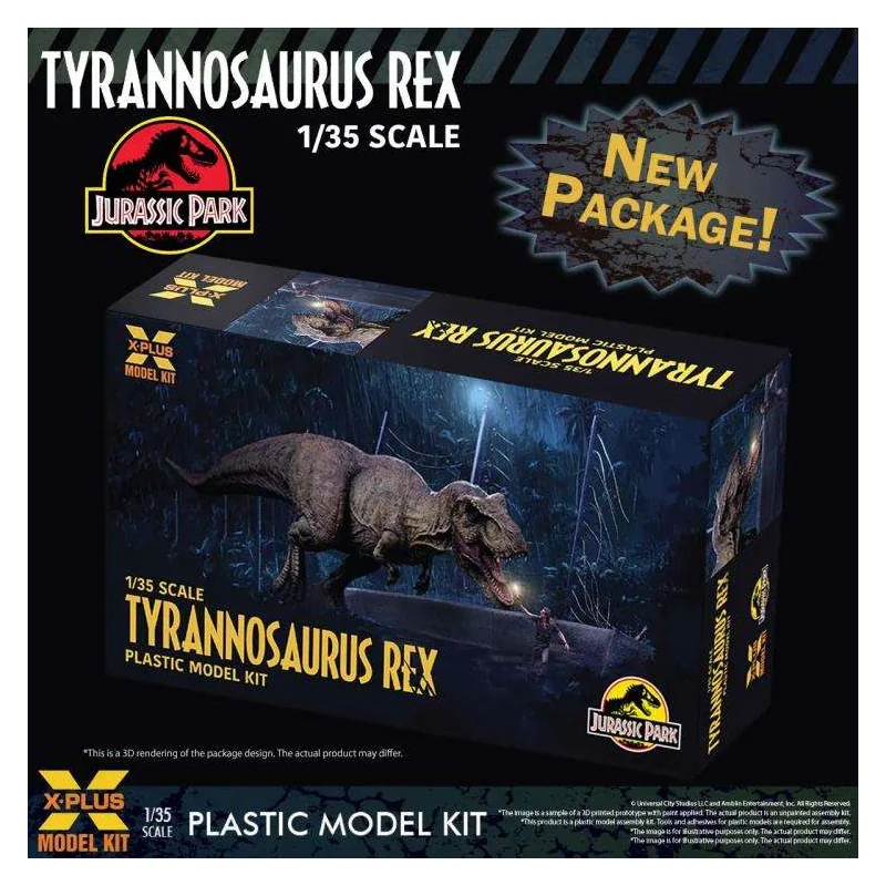 Jurassic Park T-rex 1/35 Mkit Re-run 