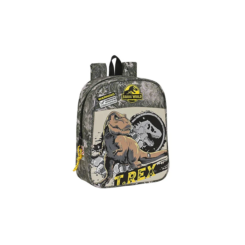 Backpack - 27 x 22 x 10 cm - T-rex - Warning - Jurassic World 