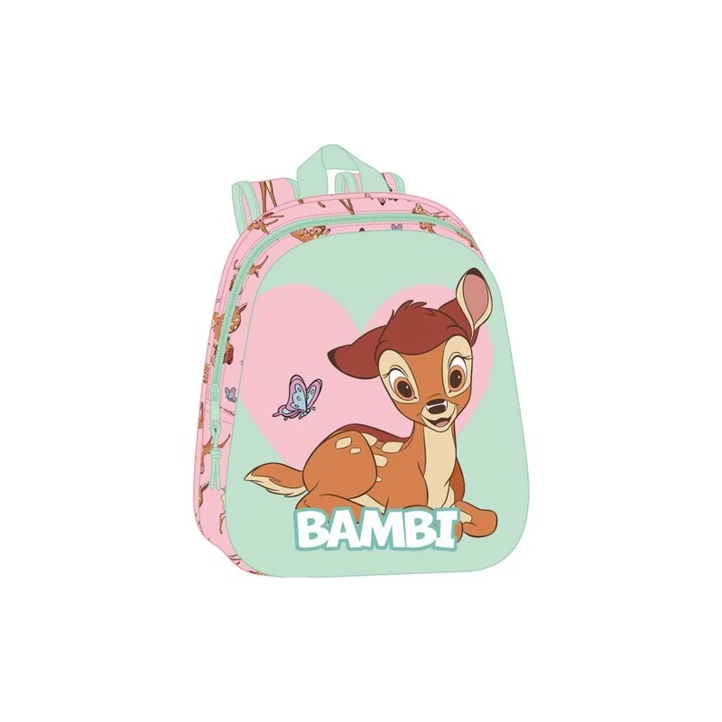 3D backpack - 33 x 27 x 10 cm - Bambi - Disney 