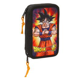 Double pencil case & stationery set (28 pieces) - Goku - Dragon Ball Super 