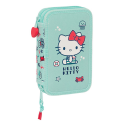 Double pencil case & stationery set (28 pieces) - Sea lovers - Hello Kitty 