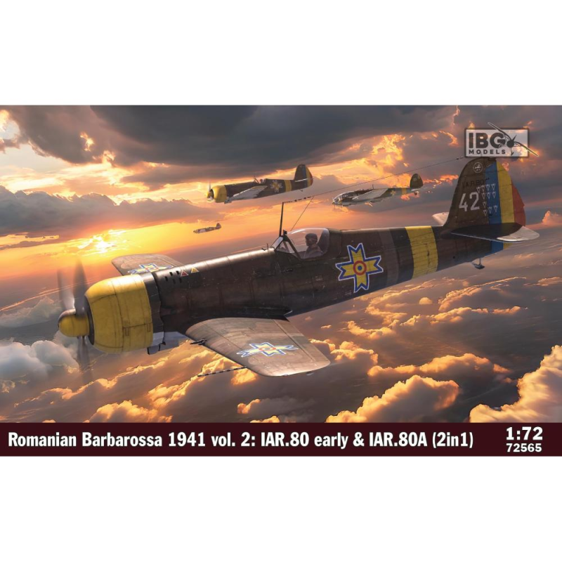 IBG MODELS: 1/72 - Romanian Barbarossa 1941 vol.2: IAR.80 early and IAR.80A (2 in 1) Model kit 