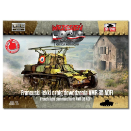 FIRST TO FIGHT: 1/72; French light command tank AMR 35 ADF1 Model kit 