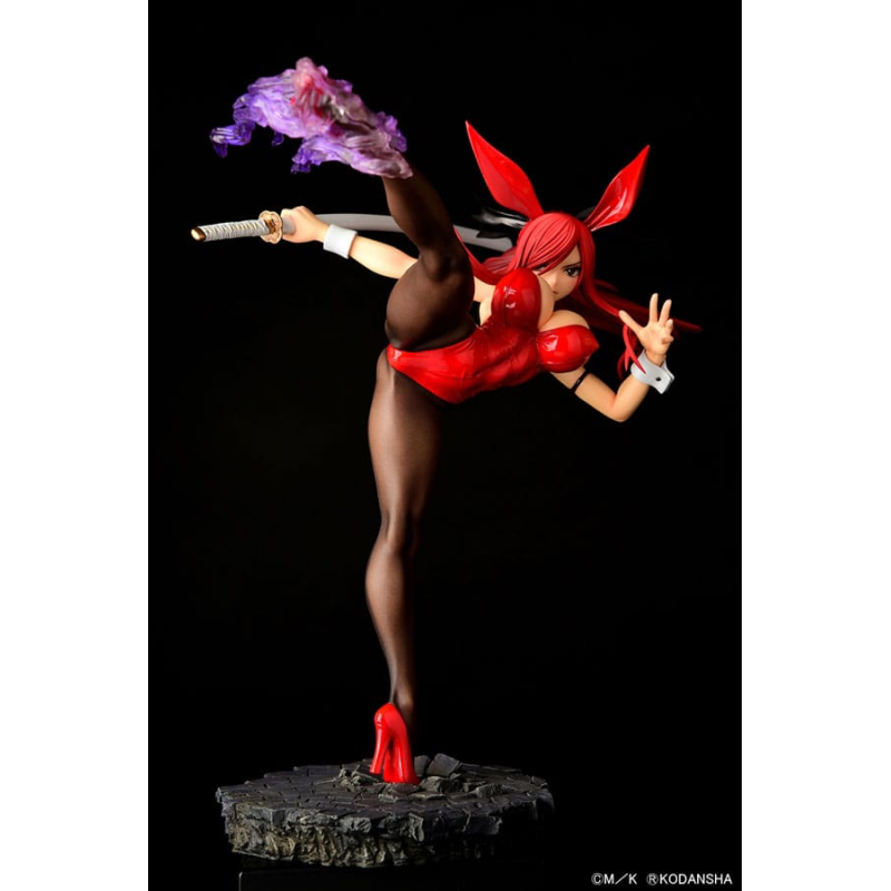 Fairy Tail statuette 1/6 Erza Scarlet High Kick Crimson Bunny Ver. 37cm 