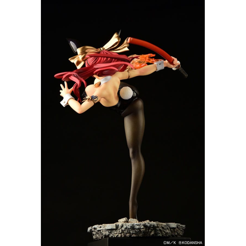 Fairy Tail statuette 1/6 Erza Scarlet High Kick Black Bunny Ver. 37cm