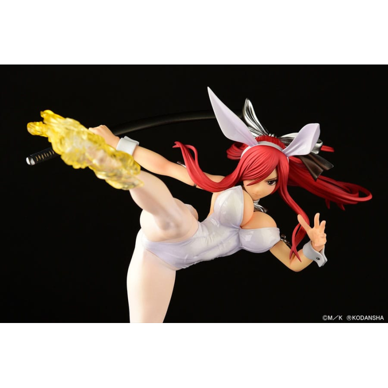 Fairy Tail statuette 1/6 Erza Scarlet High Kick White Bunny Ver. 37cm Figure