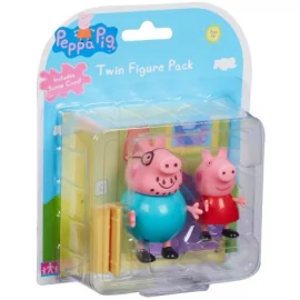 Peppa Pig Twin Figure Pack Living Room Scene Card (English) 