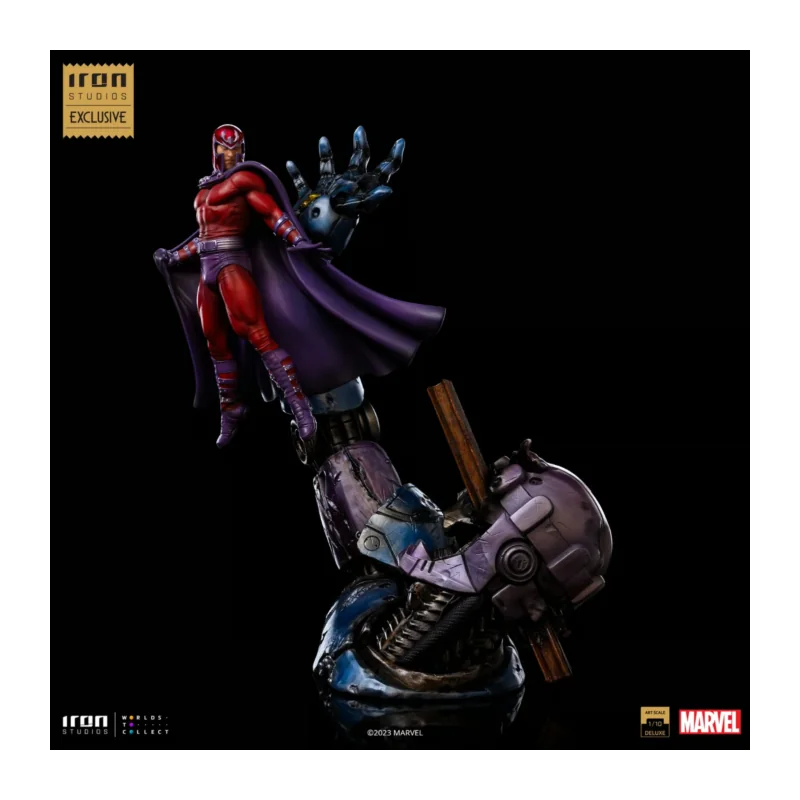 MARVEL-Magneto vs Sentinel-Statue Del. Art Scale 1/10 37cm "2023 CCXP" Figure