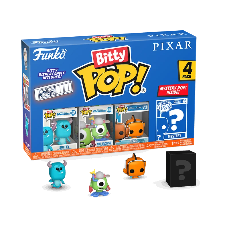 PIXAR - Bitty Pop 4 Pack 2.5cm - Monsters Inc. Pop figure 