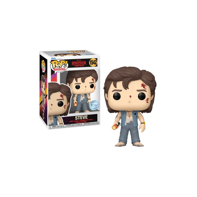 STRANGER THINGS - POP TV N° 1542 - Steve (Battledamage) Pop figure 