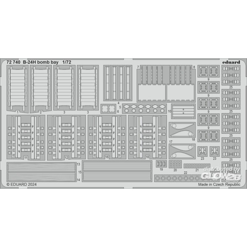 B-24H Superdetail kit for airplanes