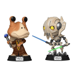 Star Wars: The Clone Wars pack 2 POP! Vinyl Bobble Heads Jar Jar Binks vs. General Grievous 9 cm Pop figure 