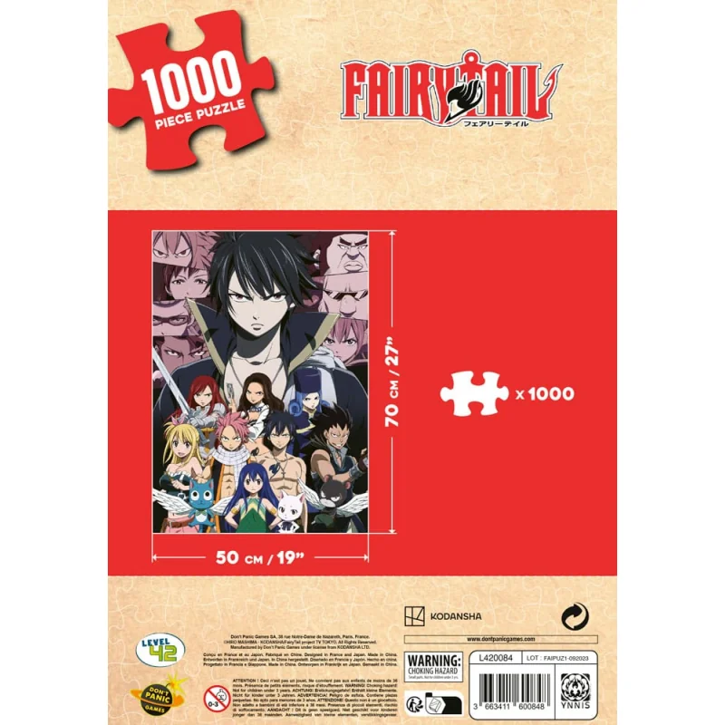 FAIRY TAIL - The Guild - Puzzle 1000P 68x49cm Level 42