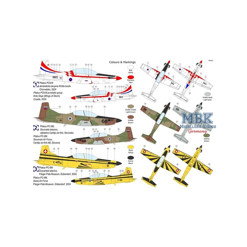 Pilatus PC-9M "Over Europe" Airplane model kit