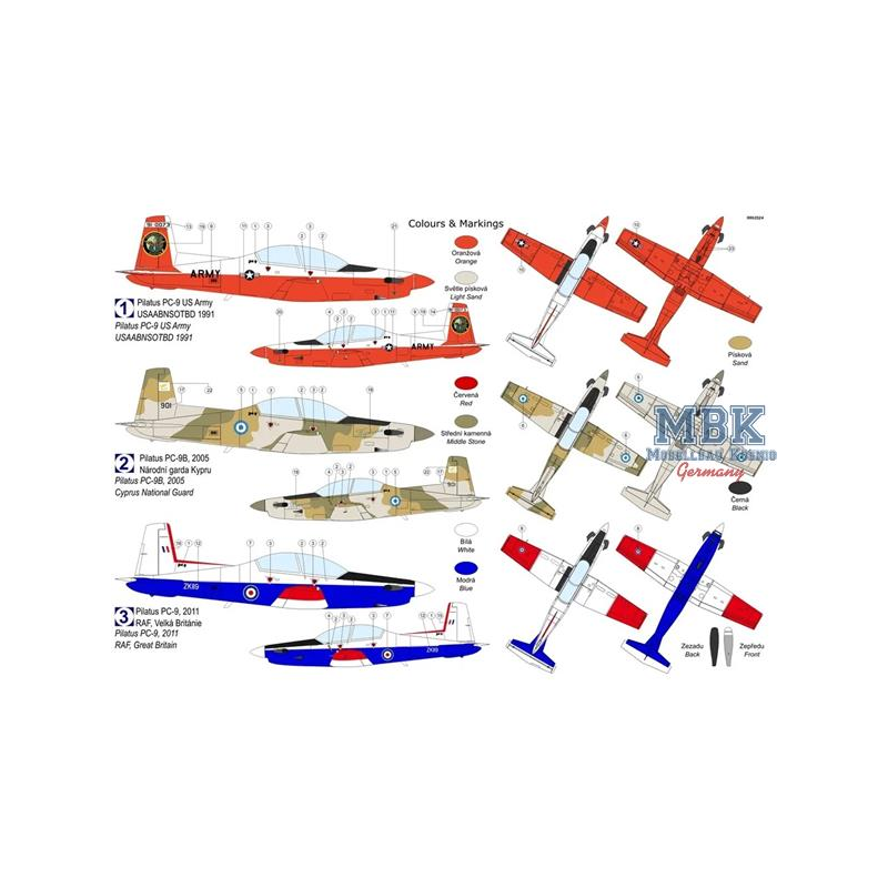 Pilatus PC-9 “Part.1” Airplane model kit