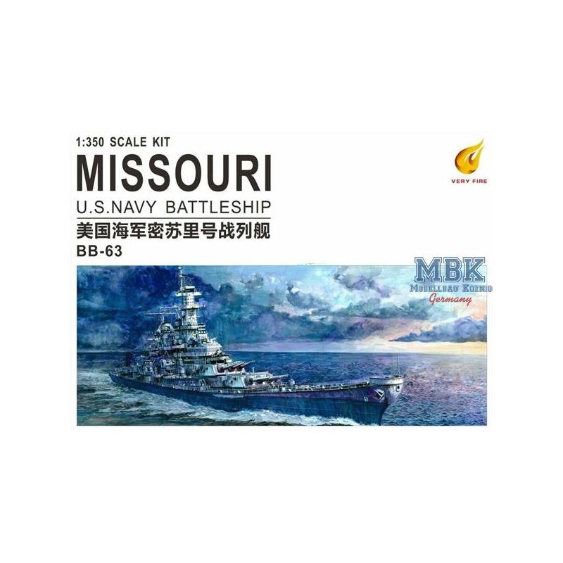 U.S. Navy Battleship BB-63 USS MISSOURI Model kit 