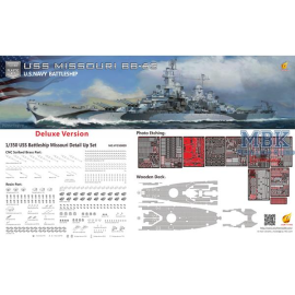 U.S. Navy Battleship BB-63 USS MISSOURI-Deluxe Kit Model kit 