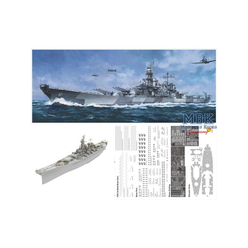 U.S. Navy Battleship BB-67 USS MONTANA-Deluxe Kit Model kit 