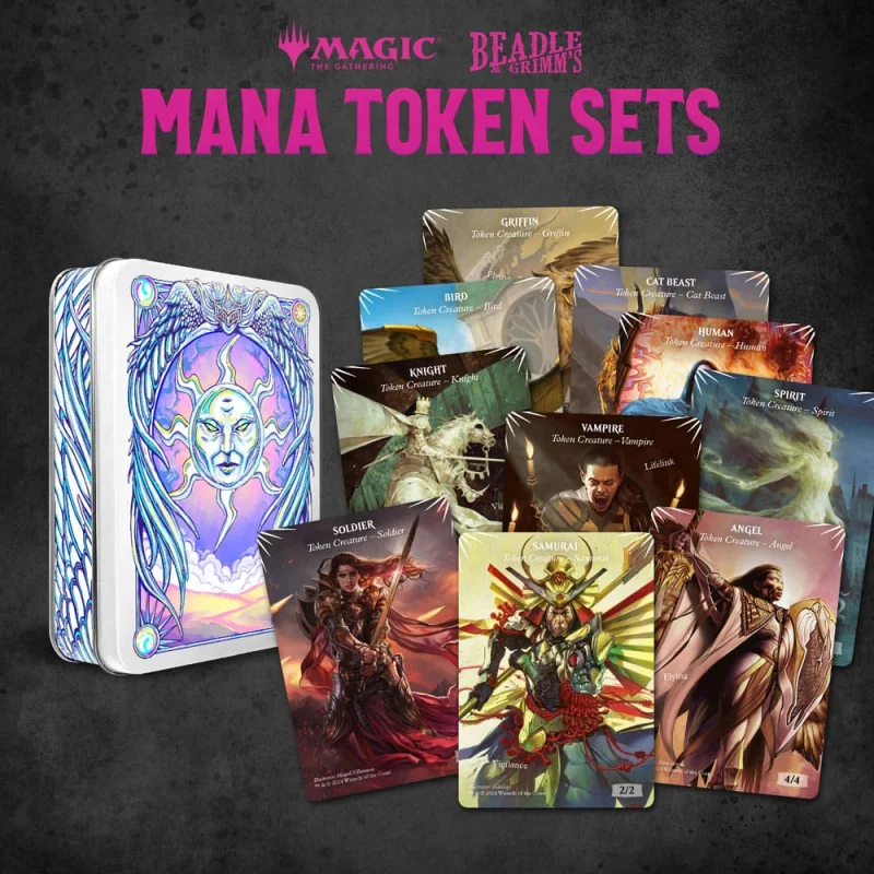 Magic the Gathering Dice and Token Pack White Mana Beadle & Grimm´s