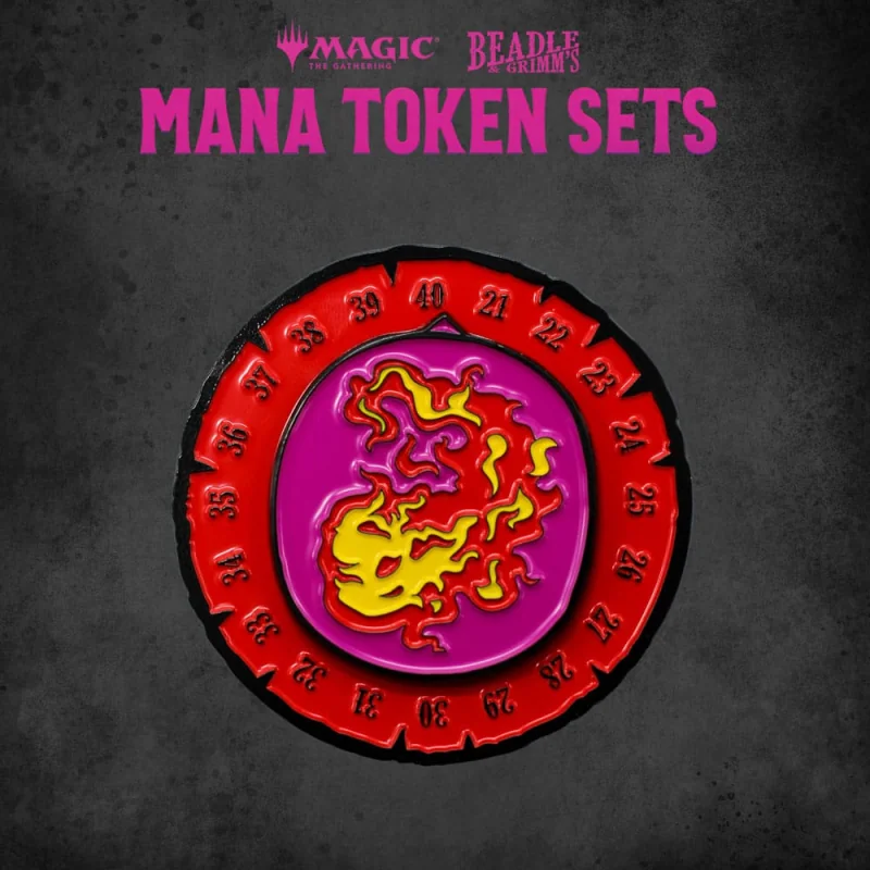 Magic the Gathering Dice and Token Pack Red Mana