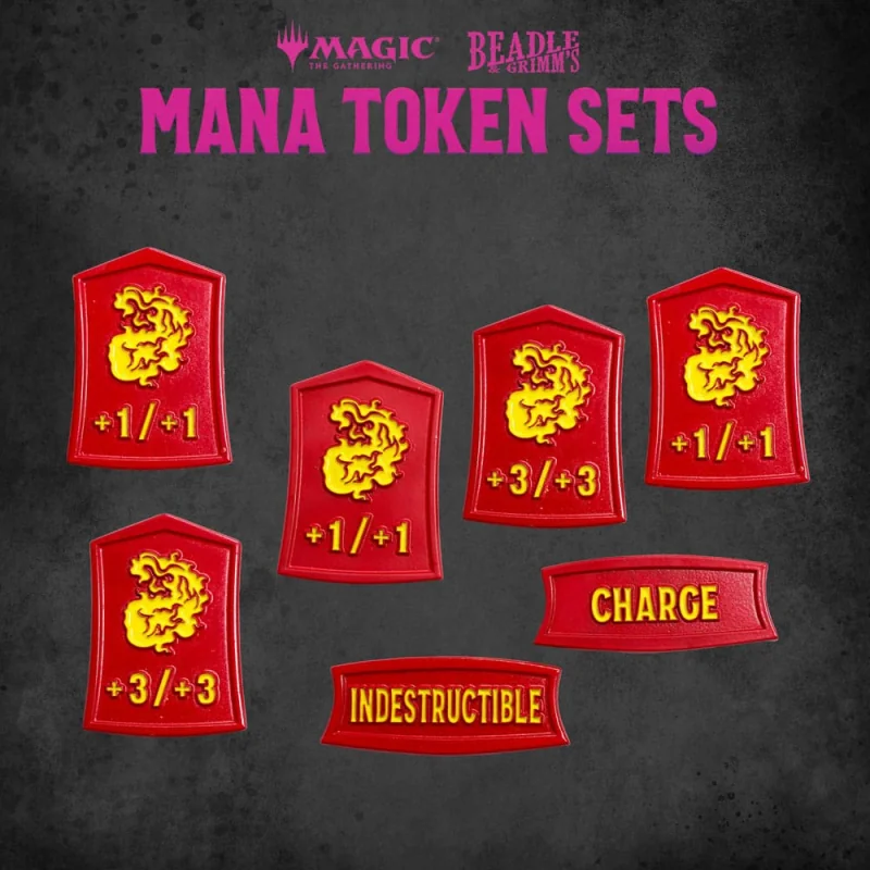 Magic the Gathering Dice and Token Pack Red Mana