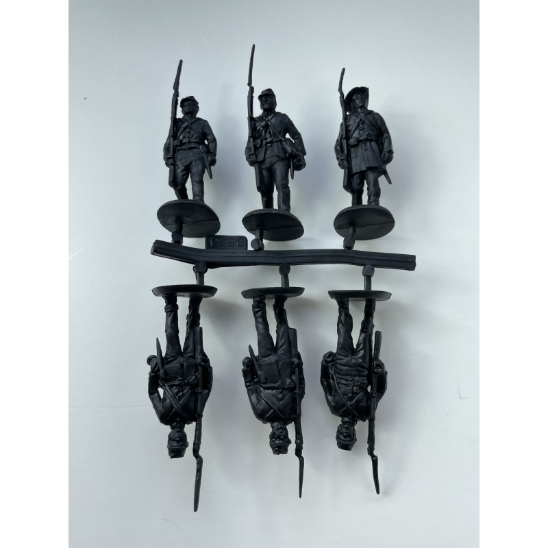 ACW Marching set 1 molded in Light gray color like ACW Confederates HAT Industrie