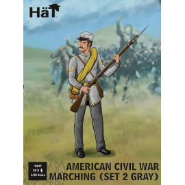 ACW Marching set 2 molded in Light gray color like ACW Confederates Figure 