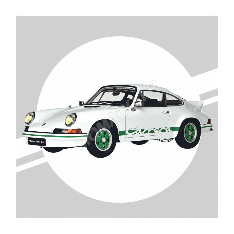 PORSCHE 911 RS 2.7 WHITE/GREEN (FULL KIT) Model car kit