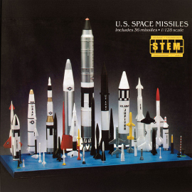 Educational plastic model US SPACE MISSILES 1:128 