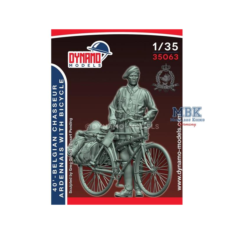 ’40 – Belgian Chasseur Ardennais with Bicycle Figure 