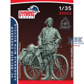 ’40 – Belgian Chasseur Ardennais with Bicycle Figure 