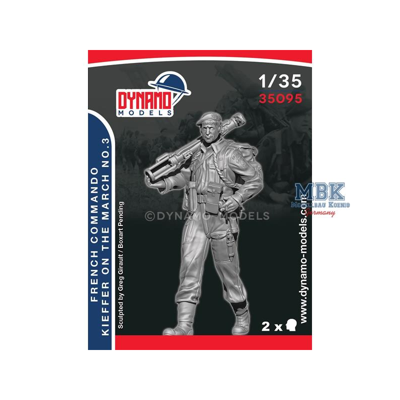 French Commando Kieffer Marching No.3 Figure 