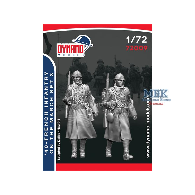 French Infantry On The March - 3 - 1:72 Figure 