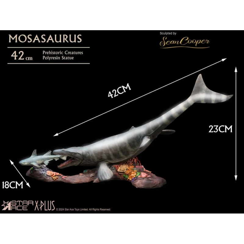 Wonders of the Wild Mosasaurus statuette (Deluxe) 42 cm