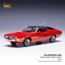 FORD GRAN TORINO SPORT 1972 RED Die-cast 