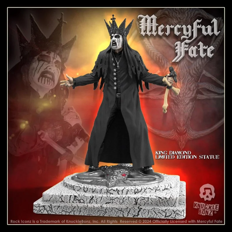 Mercyful Fate statuette Rock Iconz King Diamond III (Black Version) 22 cm Statue