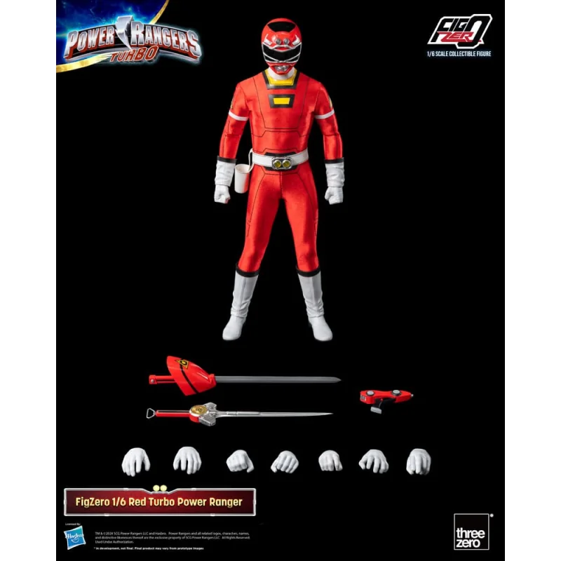 Power Rangers Turbo Figure FigZero 1/6 Red Turbo Power Ranger 30 cm Figure