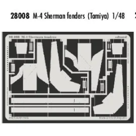 Sherman M4 fenders (designed to be assembled with model kits from Tamiya)