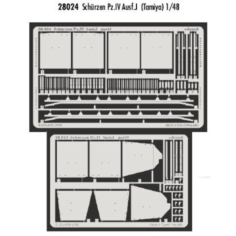 Schurzen Pz.IV Ausf.J (designed to be assembled with model kits from Tamiya)