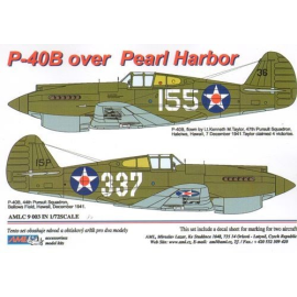 Decals Curtiss P-40B over Pearl Harbor x 2 