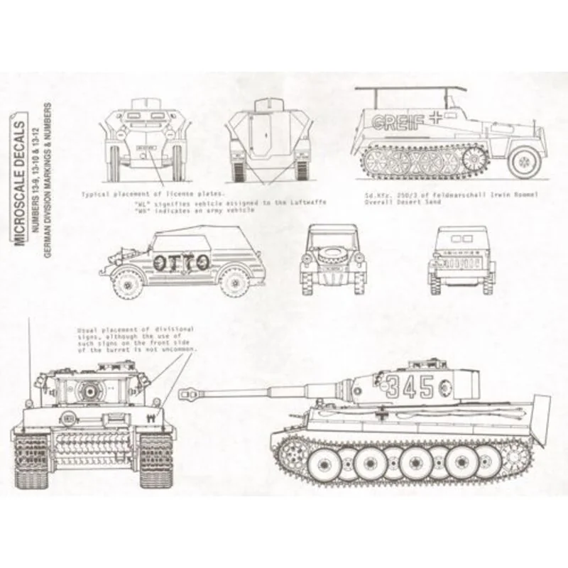 German Armour Divisional Markings & Numbers